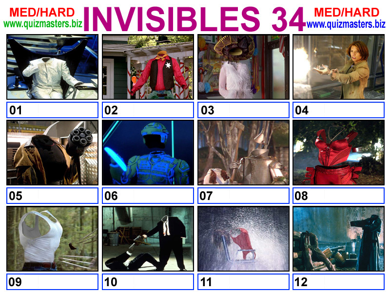 invisible movie list